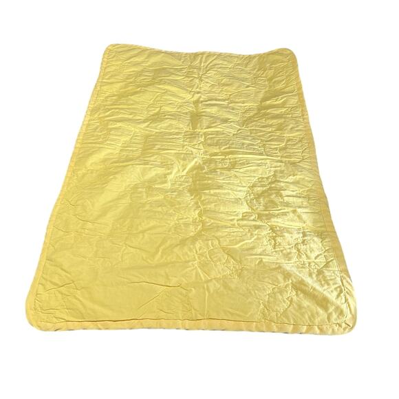 Vintage Baby Crib Quilt Newborn Nursery Rhymes Lightweight Size 32x48" Yellow - Picture 2 of 5